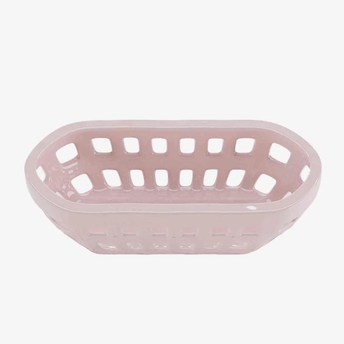 Corbeille c ramique style vintage rose Palma