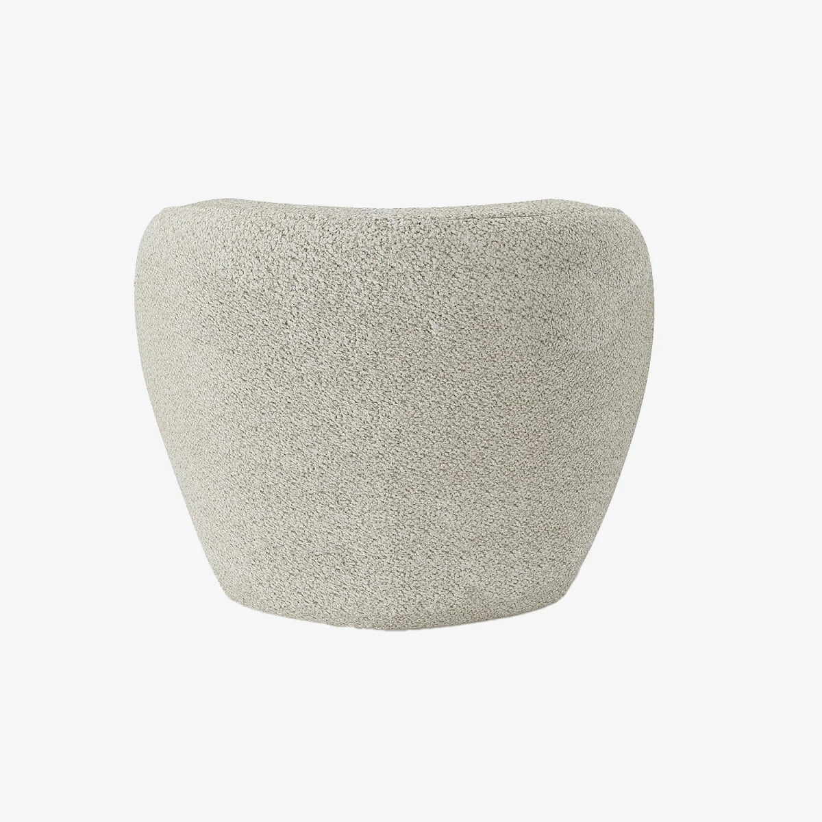 Fauteuil design boucl  beige Pablo