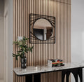 Miroir en métal noir