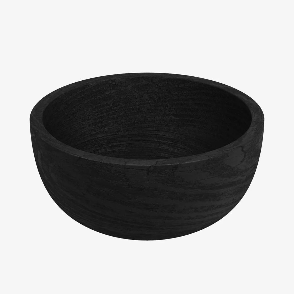 Coupelle d corative en bois de paulownia noir Albi