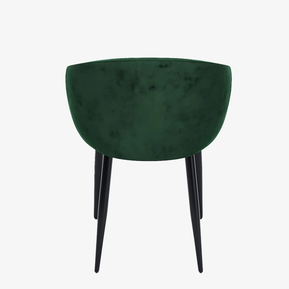 Paire de fauteuils de table design velours vert Eug nie