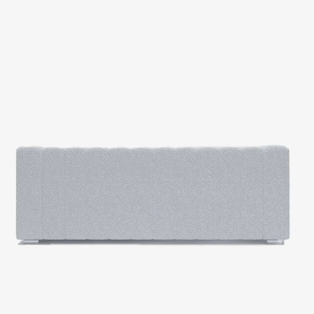 Canap  blanc tissu bouclette Garance