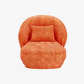 Fauteuil design en velours ocre Pablo