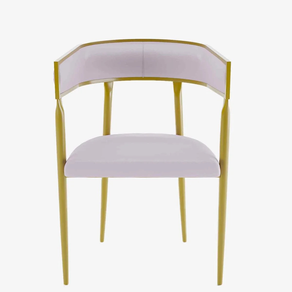 Chaise de salle   manger design dossier arrondi velours rose p le Aurore