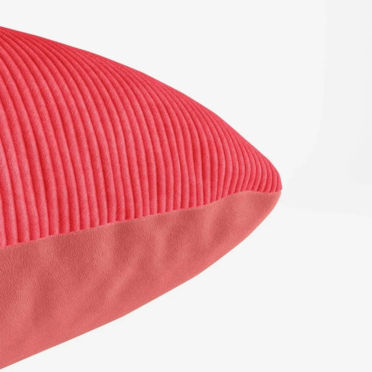 Coussin en velours rose d houssable 40x40cm