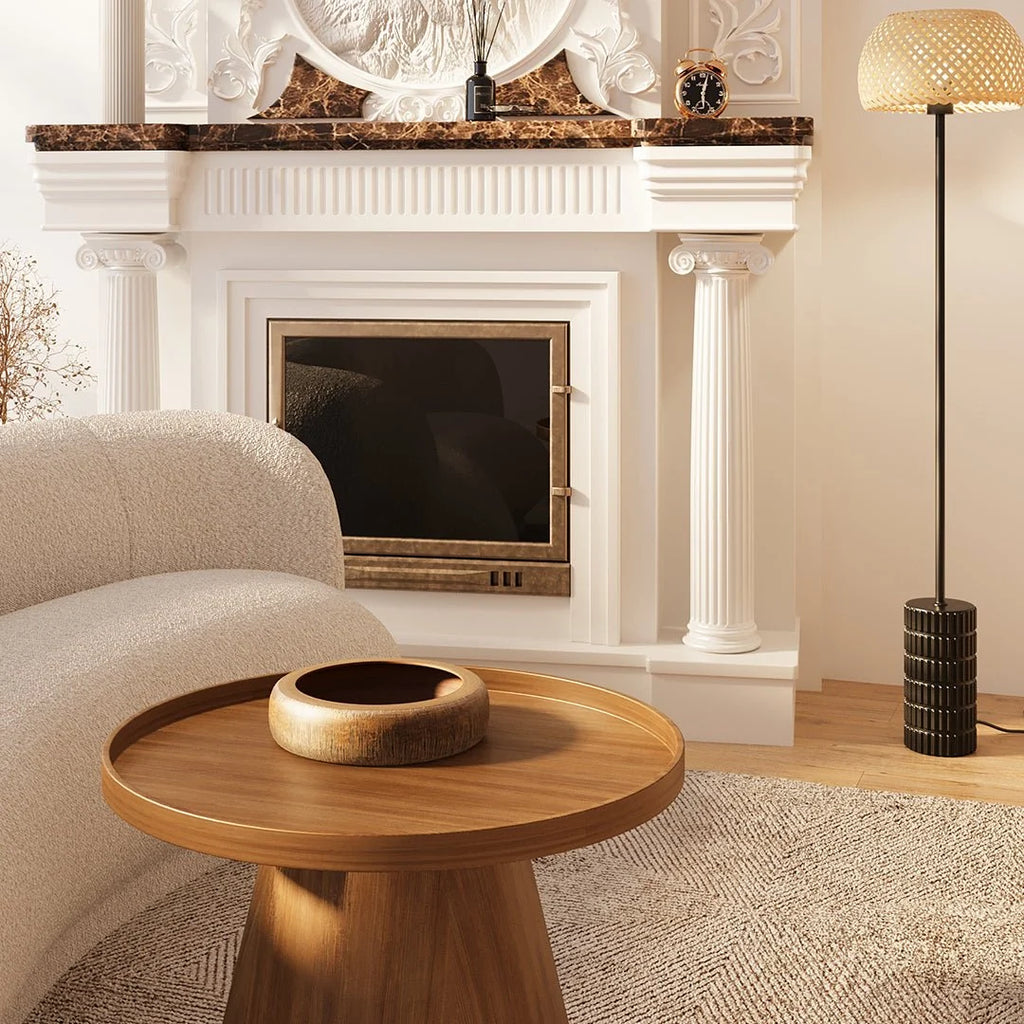 Coupelle vide-poches design imitation bois Lagos