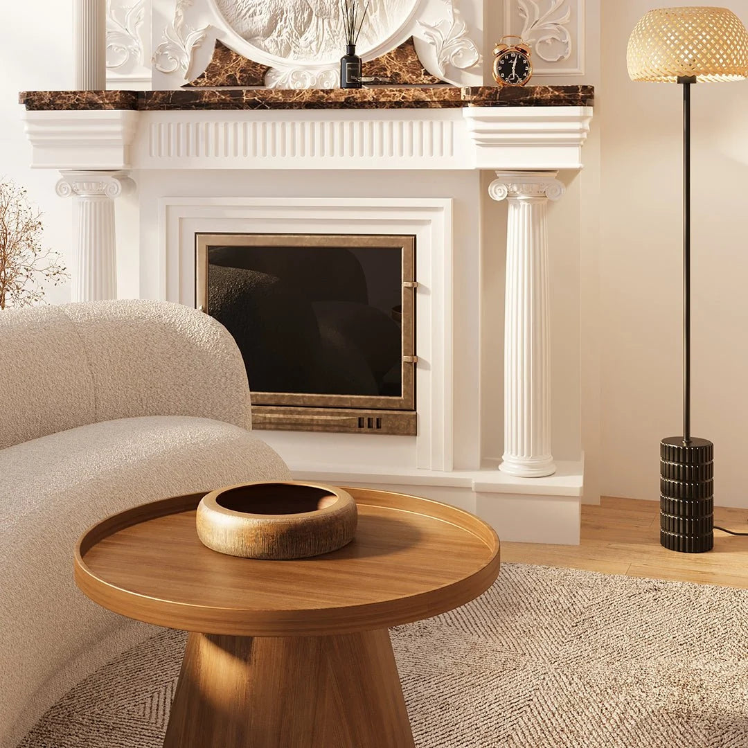 Coupelle vide-poches design imitation bois Lagos