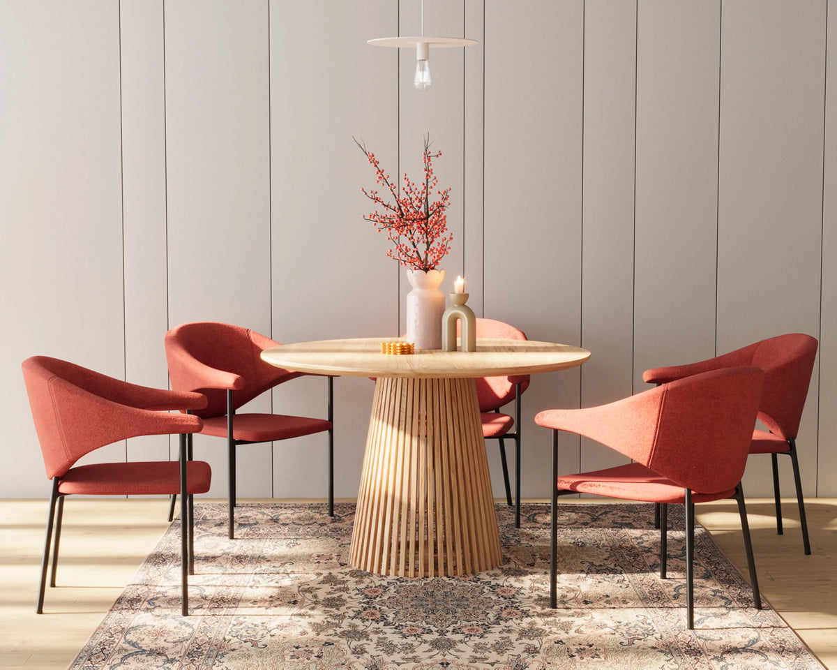 Lot de 2 chaises avec accoudoir design en velours ocre Jeanne
