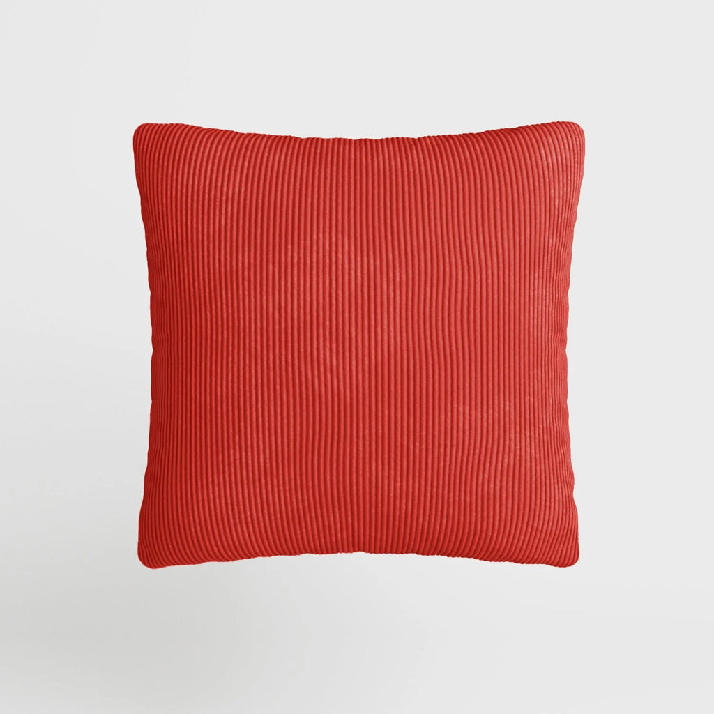 Coussin en velours ocre déhoussable 40x40cm