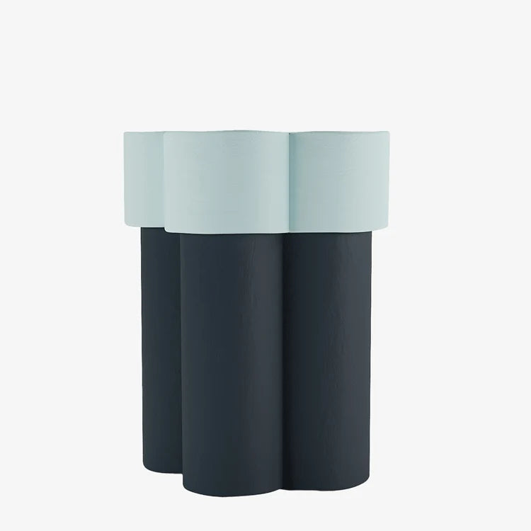 Table d appoint en forme de fleur, magn sie bleue Magnolia