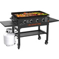 Plancha au gaz Blackstone 36" 4 brûleurs avec tablettes latérales