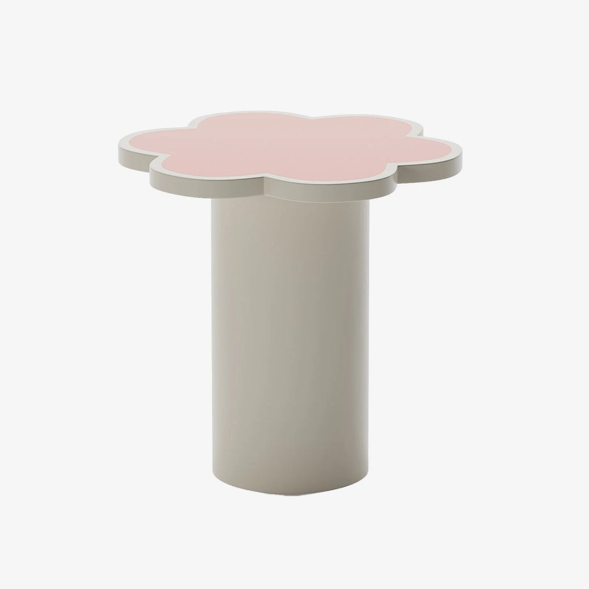 Table d appoint fleur coloris rose Flora