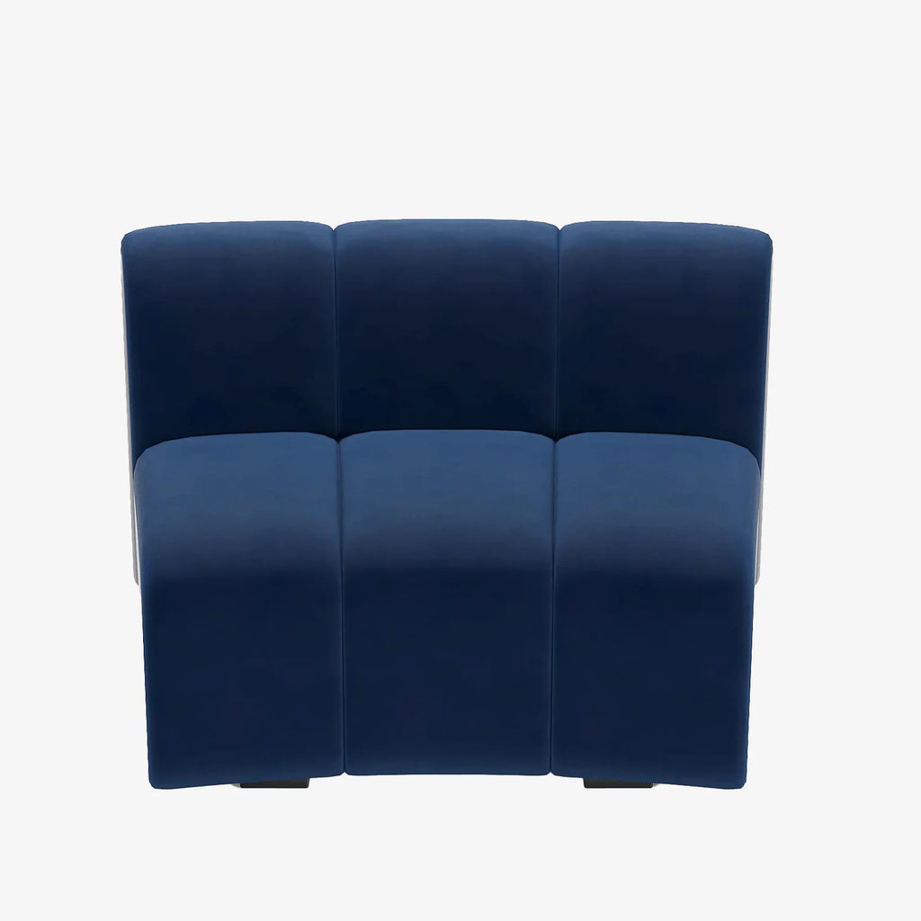Chauffeuse d angle pour canap  modulable en velours bleu marine H l ne