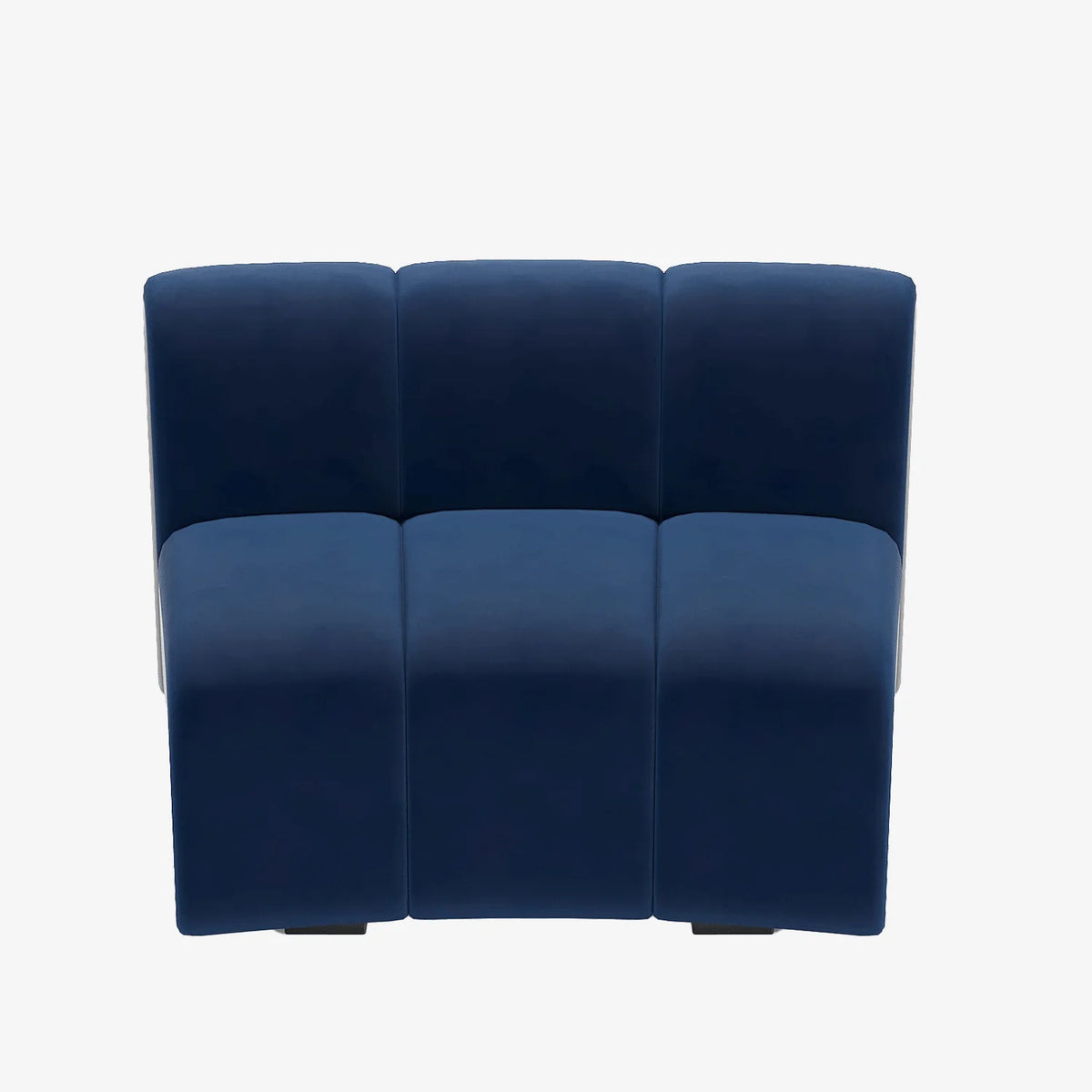 Chauffeuse d angle pour canap  modulable en velours bleu marine H l ne