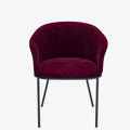 Lot de 2 fauteuils de salle à manger en velours