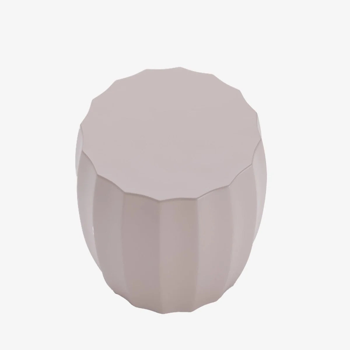 Table d'appoint ronde en ciment rose p le Grenade