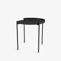 Table d'appoint en métal noir