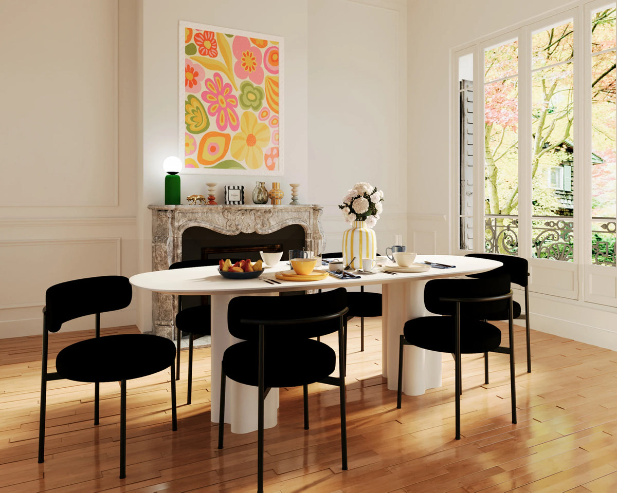 Lot de 2 chaises de salle   manger design moderne, bouclette grise anthracite Julia
