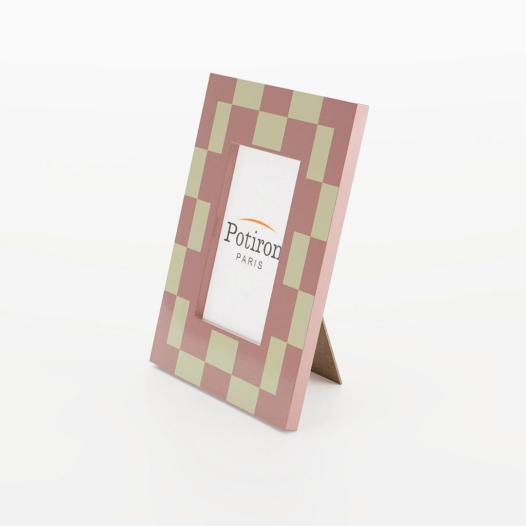 Cadre photo design   damier couleur p che Sydney