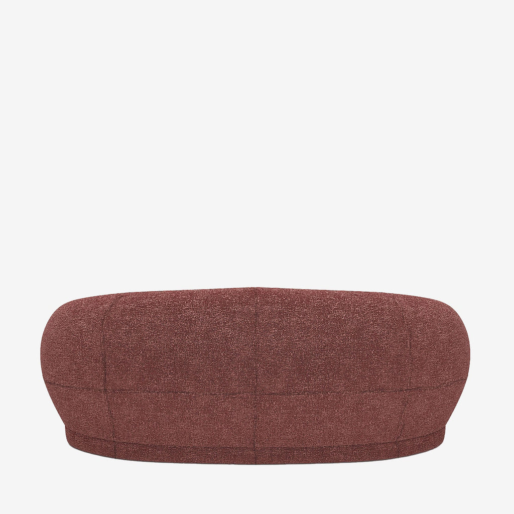 Canap  tissu bouclette rose Bianca