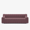 Canap  rose tissu bouclette Garance