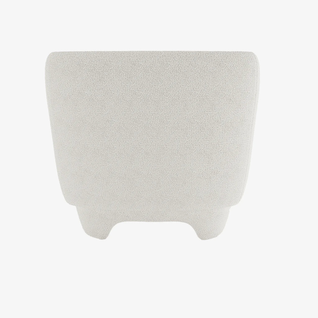 NOA - Fauteuil en laine boucl e  crue