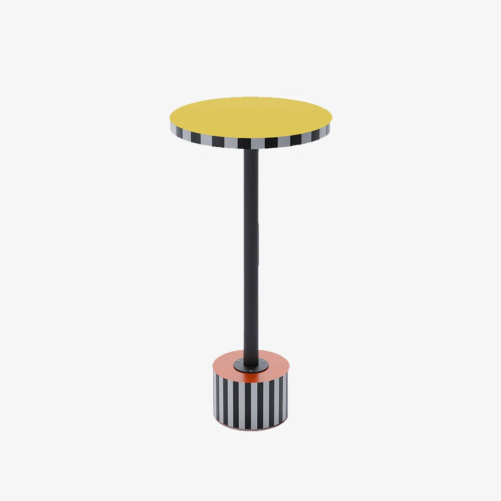 Table d appoint ronde originale jaune