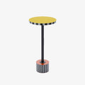 Table d appoint ronde originale jaune