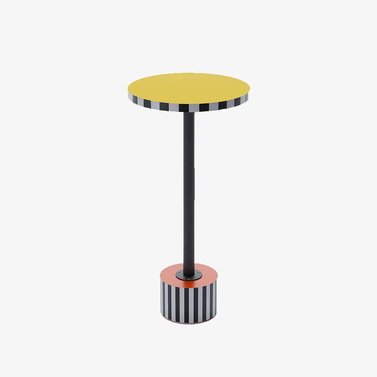 Table d appoint ronde originale jaune
