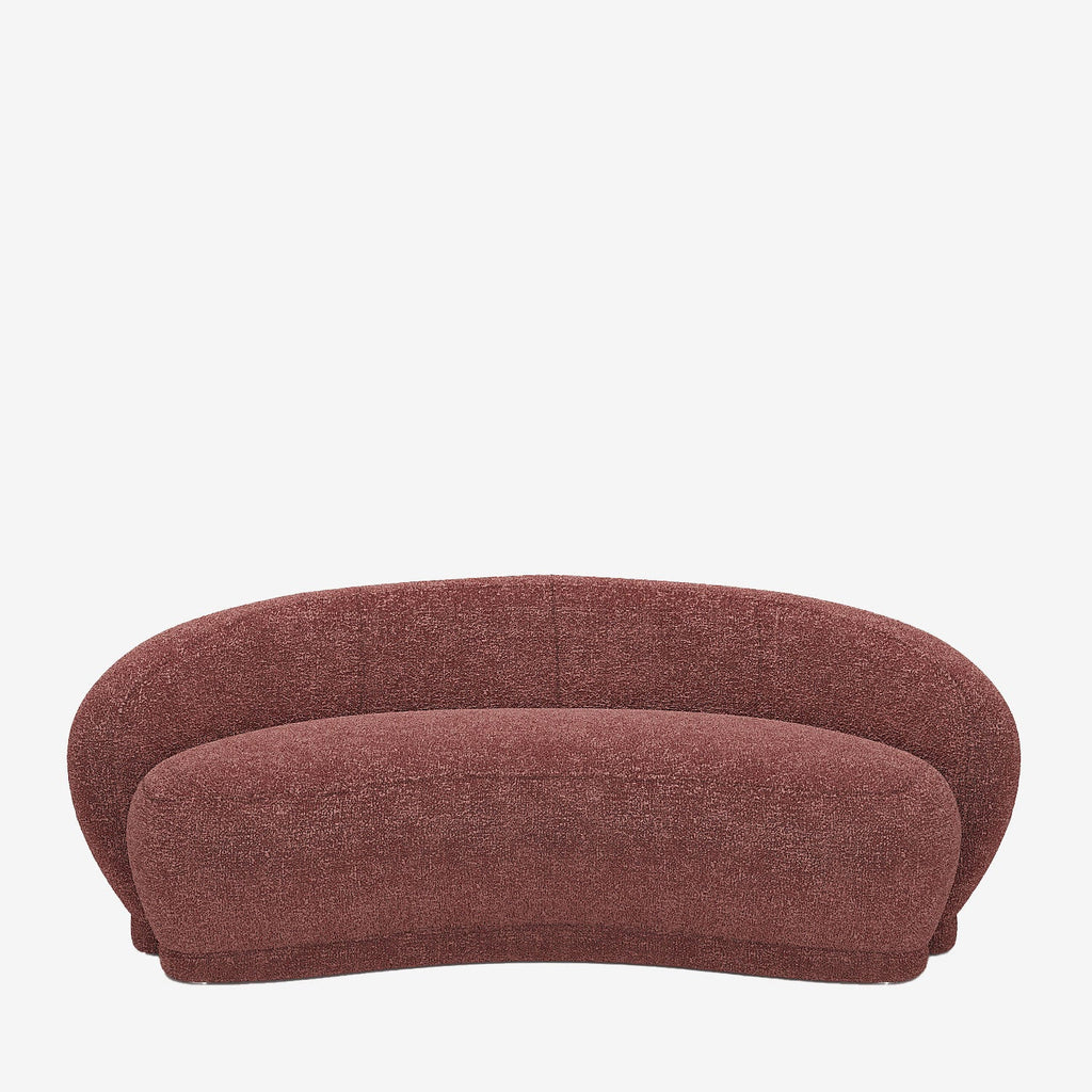 Canap  tissu bouclette rose Bianca