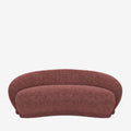 Canap  tissu bouclette rose Bianca