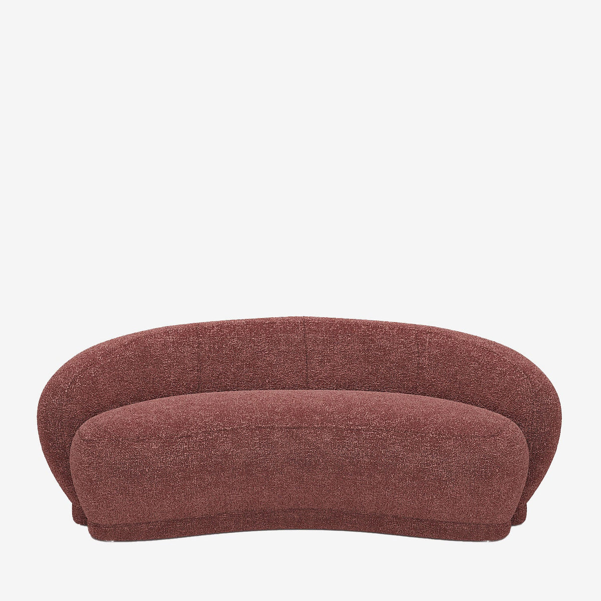 Canap  tissu bouclette rose Bianca