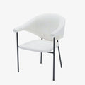 Lot de 2 chaises avec accoudoir design en velours beige Jeanne