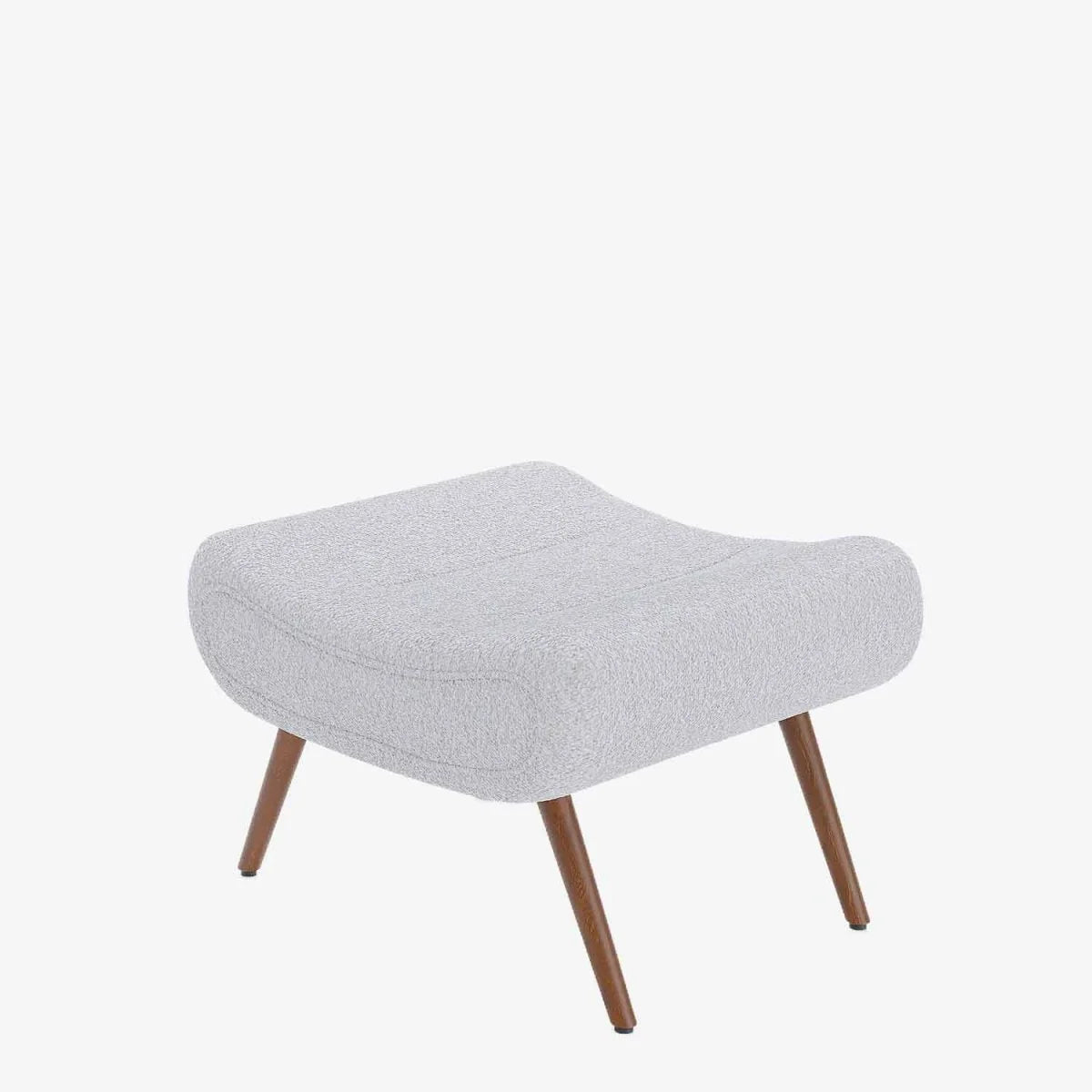 Fauteuil avec repose-pieds bouclé