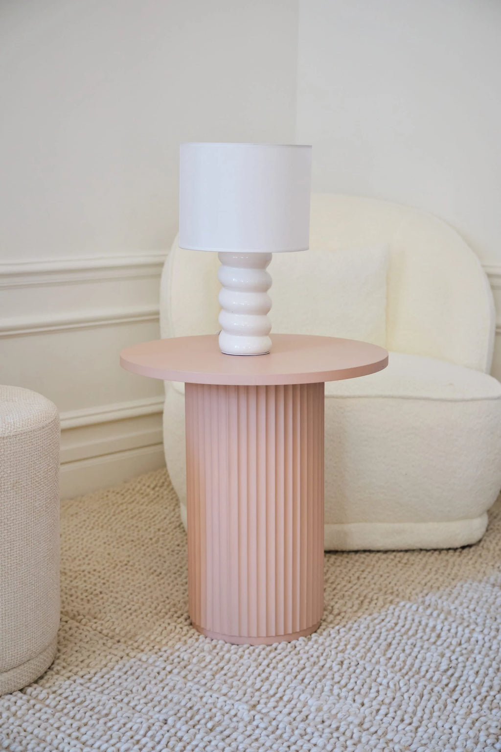 Table d'appoint ronde cannel e
