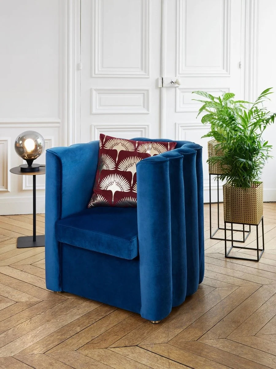 Coussin bordeaux 45x45cm