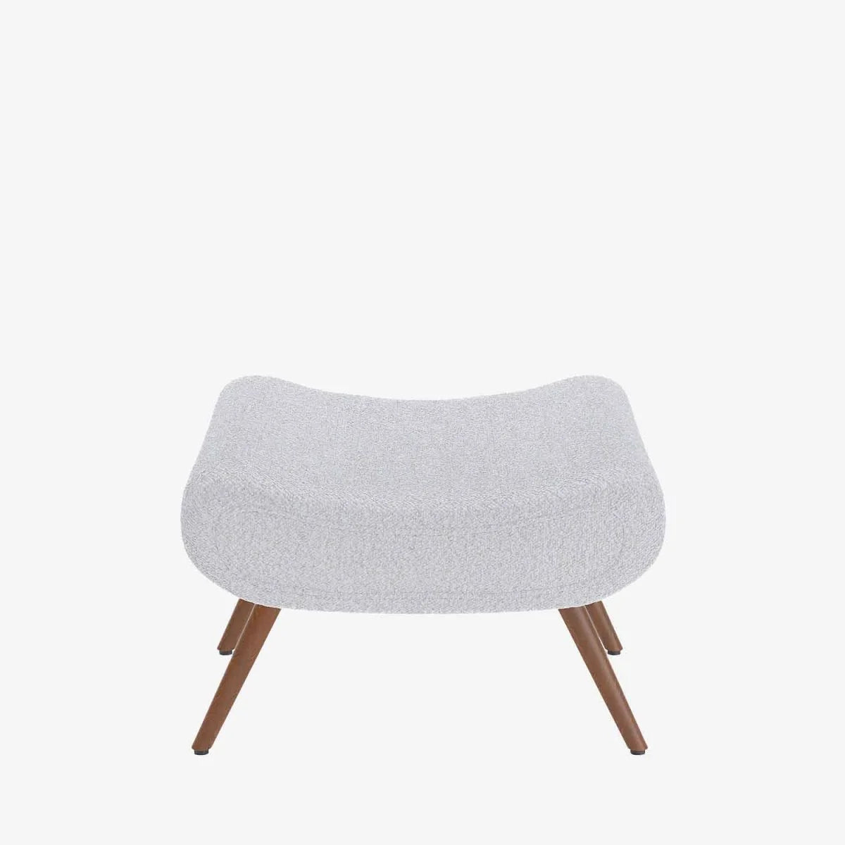 Fauteuil avec repose-pieds bouclé