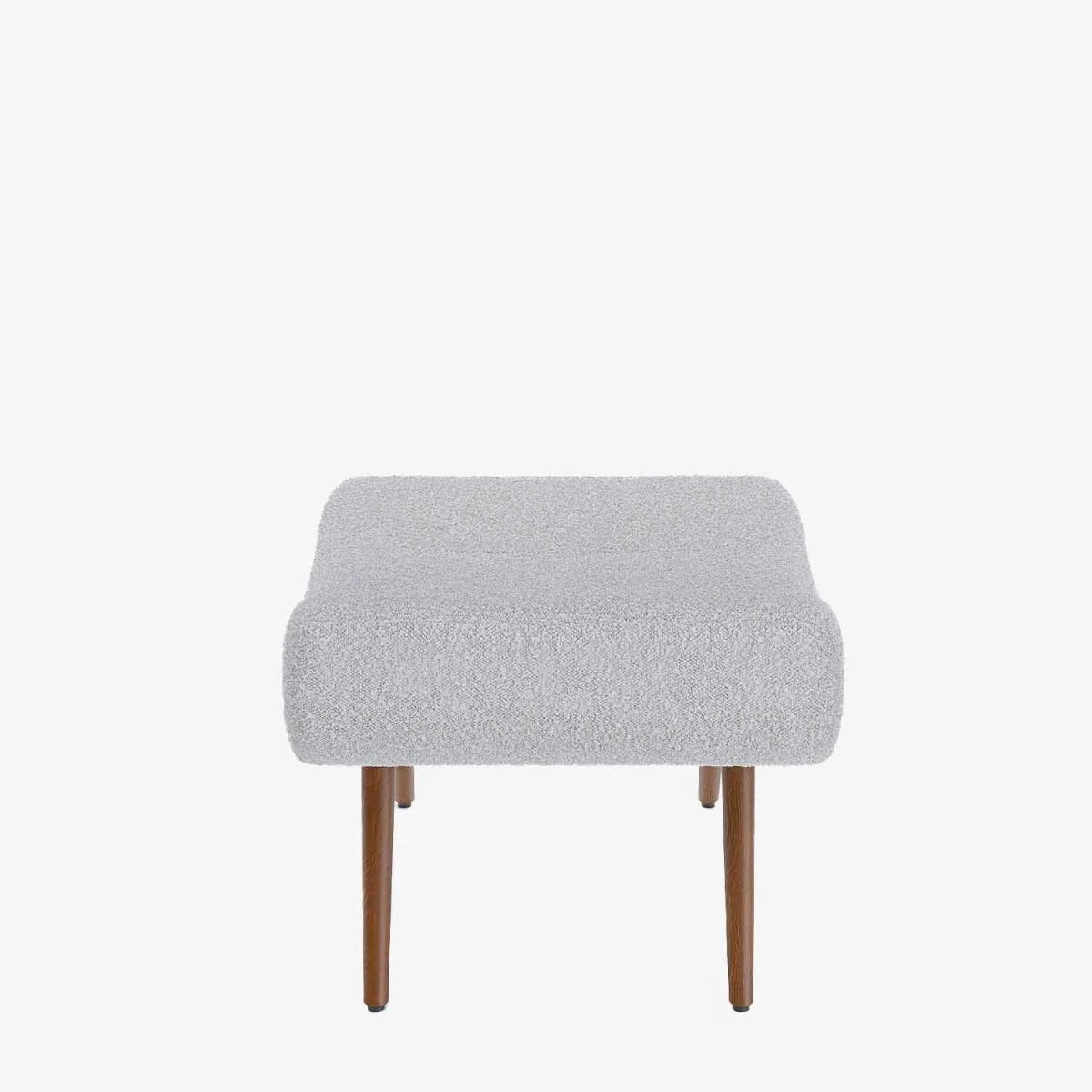 Fauteuil avec repose-pieds bouclé