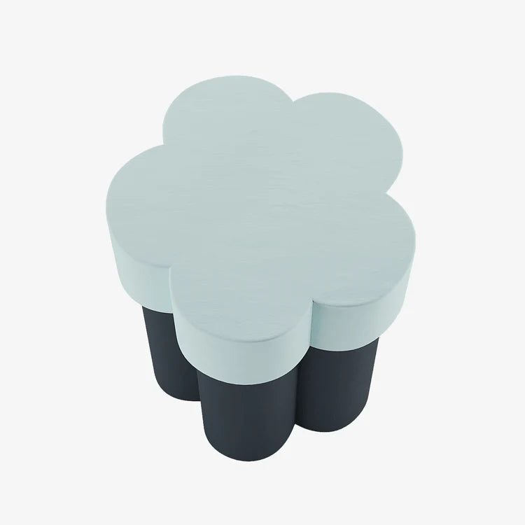 Table d appoint en forme de fleur, magn sie bleue Magnolia
