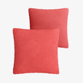 Coussin en velours rose d houssable 40x40cm