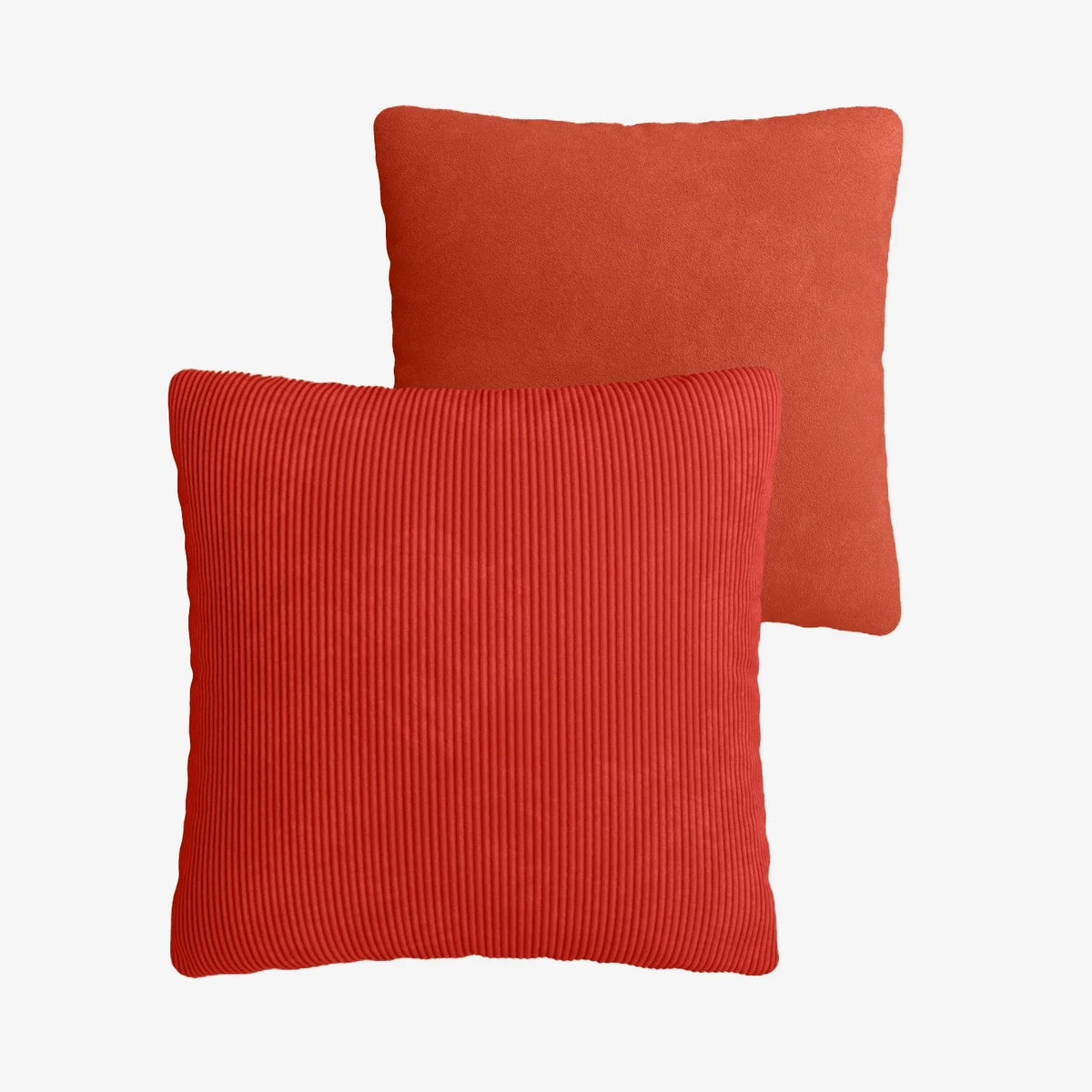 Coussin en velours ocre déhoussable 40x40cm