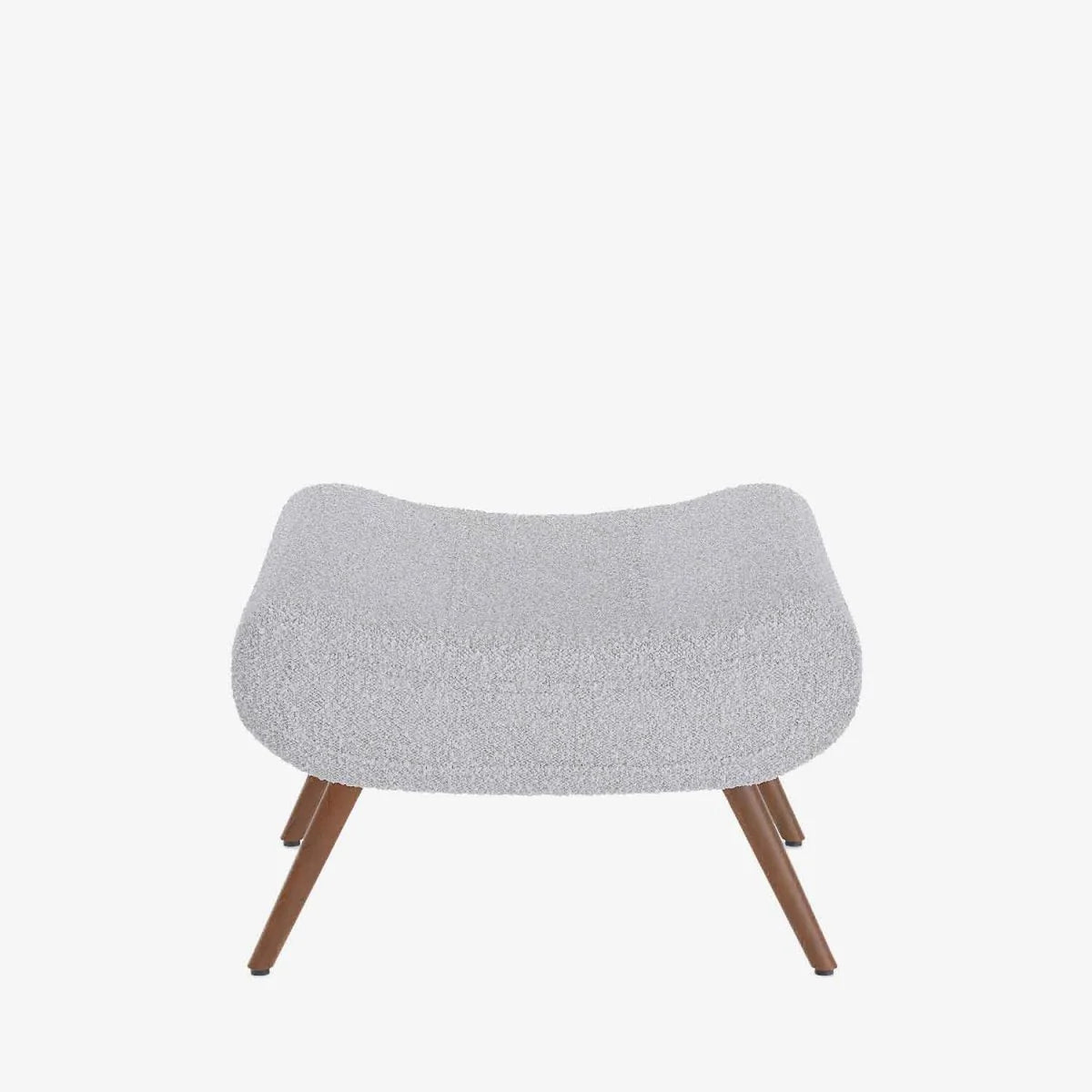 Fauteuil avec repose-pieds bouclé