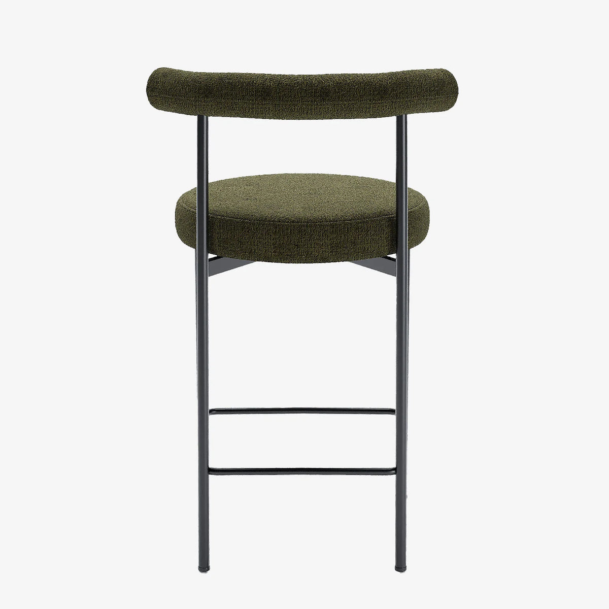 Lot de 2 chaises de bar  velours vert  Charlotte