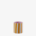 Petit vase cylindrique   rayures orange, Orlando