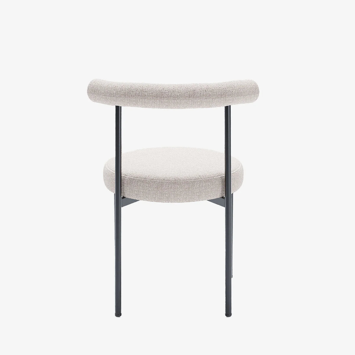 Lot de 2 chaises de salle   manger design moderne, velours cr me Julia
