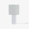 Lampe   poser en c ramique et tissu Montaigne