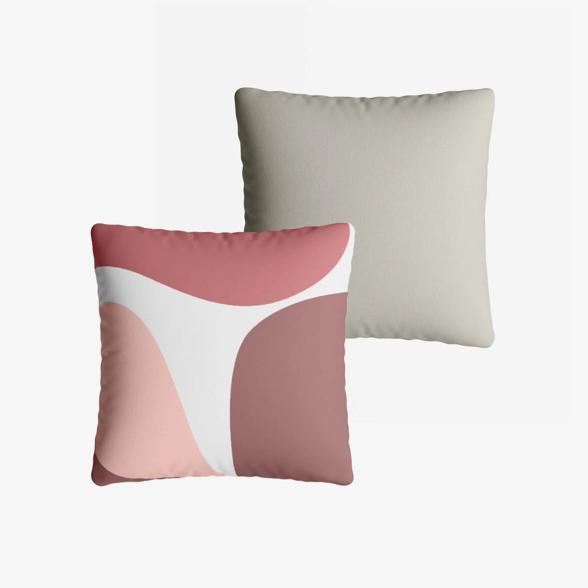 Coussin carr  rose d houssable 40x40cm