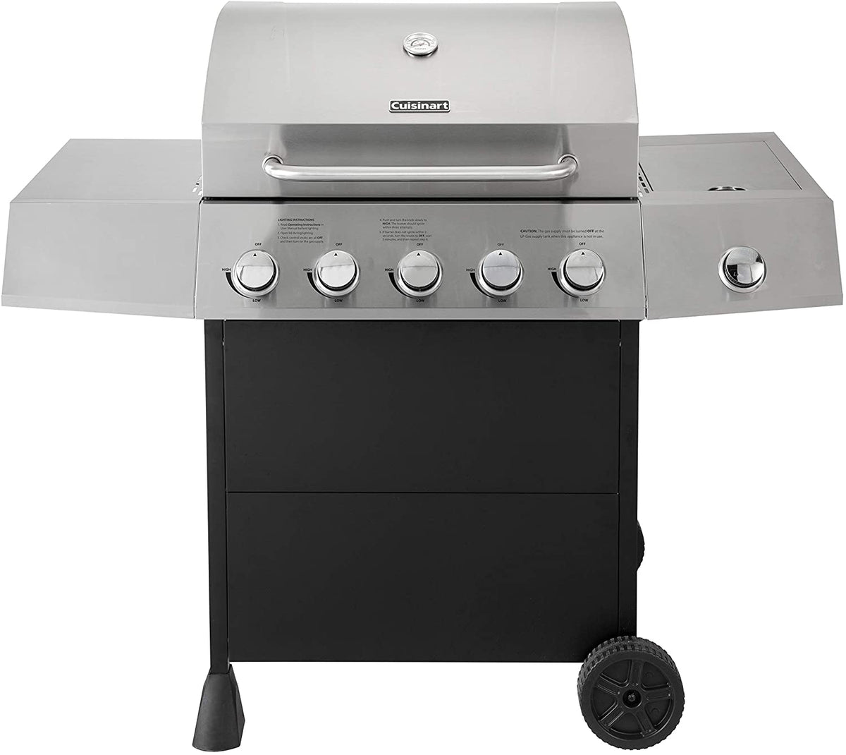 Barbecue au gaz 5 brûleurs Cuisinart CGG-8500 avec réchaud latéral