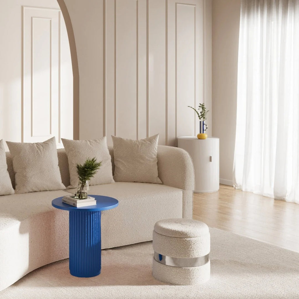 Table d'appoint ronde cannel e