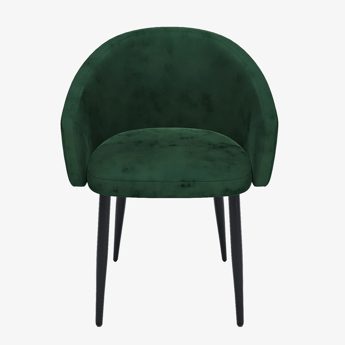Paire de fauteuils de table design velours vert Eug nie